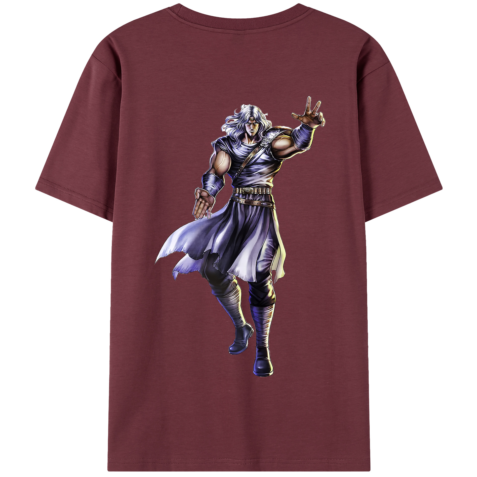 （画像用） 北斗の拳 Fist of the North Star 綿100％半袖Tシャツ（背面プリント）